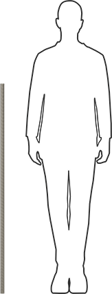 Image of Product. Side1 orientation. Contains SizingReference. 18-8 Stainless Steel Threaded Rod, 1"-12 Thread Size, 4 Feet Long.