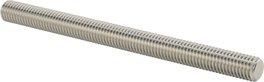 Image of Product. Front orientation. 18-8 Stainless Steel Threaded Rod, 1/2"-13 Thread Size, 6-1/2" Long.