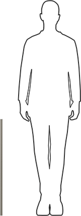 Image of Product. Side1 orientation. Contains SizingReference. 18-8 Stainless Steel Threaded Rod, 3/4"-16 Thread Size, 2-1/2 Feet Long.
