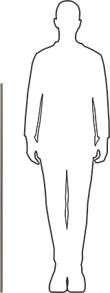 Image of Product. Side1 orientation. Contains SizingReference. 18-8 Stainless Steel Threaded Rod, 5/8"-18 Thread Size, 4 Feet Long.