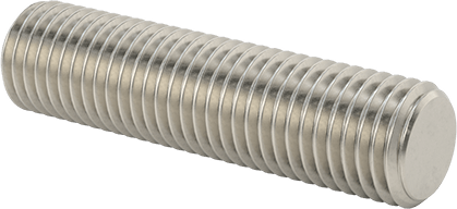 Image of Product. Front orientation. 18-8 Stainless Steel Threaded Rod, 7/8"-9 Thread Size, 3-1/2" Long.