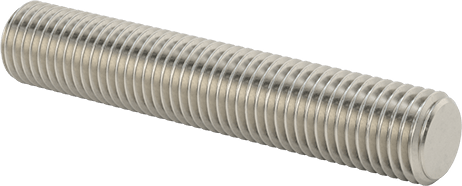 Image of Product. Front orientation. 18-8 Stainless Steel Threaded Rod, 7/8"-9 Thread Size, 5" Long.