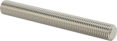 Image of Product. Front orientation. 18-8 Stainless Steel Threaded Rod, 7/8"-9 Thread Size, 7-1/2" Long.