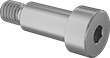 Image of Product. Front orientation. Shoulder Screws. Brass Hex-Drive Precision Shoulder Screws.
