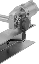 Image of ProductInUse. Transmitter Shown in Use. Front orientation. Speed-Monitoring Switches. Roller-Conveyor-Mount Speed-Monitoring Transmitters.