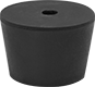 Image of Product. Front orientation. Protective Plugs. Tapered Plugs, SBR Rubber, 1 Hole.