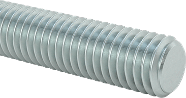 Image of Product. Front orientation. Zinc-Plated Low-Strength Steel Threaded Rod, 1/2"-13 Thread Size, 7" Long.