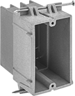 Image of Product. Front orientation. Outlet Boxes. Plastic Outlet Boxes, With Nail-On Mounting Brackets, For Maximum of 1 Device.