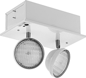 Image of Product. Front orientation. Emergency Backup Lights. Recessed Ceiling Emergency Backup Lights, Style B.