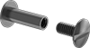 Steel Low-Profile Binding Barrels and Screws