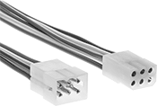Image of Product. Front orientation. Molex Connectors. Molex Compact Connector Sets, 6 Poles.