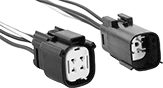 Image of Product. Front orientation. Contains MultipleImages. Molex Connectors. Weatherproof Molex Compact Connector Sets, 4 Poles.