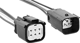 Image of Product. Front orientation. Contains MultipleImages. Molex Connectors. Weatherproof Molex Compact Connector Sets, 6 Poles.