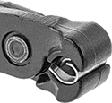 Image of ProductInUse. For E Clinch Clips, Shown in Use. Front orientation. Clinch Clip Pliers. For E Clinch Clips.