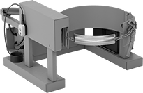 Image of Product. Dispenser. Front orientation. Drum Dispensers. Battery-Operated Fork-Mount Drum Dispensers.
