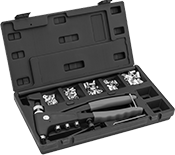 Image of Product. Front orientation. Rivet Nuts. Rivet Nut Assortments with Installation Tools.