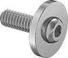 Stainless Steel Oversized-Flange Button Head Hex-Drive Screws