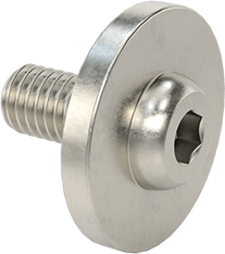 Image of Product. Front orientation. Stainless Steel Ultra-Wide Flanged Button Head Screw, M6 x 1 mm Thread Size, 12 mm Long.