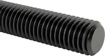 Image of Product. Front orientation. Medium-Strength Left-Hand Threaded Rod, Grade B7 Steel, 1/2"-13 Thread Size, 3 Feet Long.