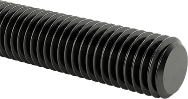Image of Product. Front orientation. Medium-Strength Left-Hand Threaded Rod, Grade B7 Steel, 5/8"-11 Thread Size, 6 Feet Long.