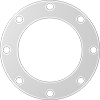 Ultra-Chemical-Resistant Compressible ePTFE Pipe Gaskets with Bolt Holes
