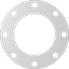 Ultra-Chemical-Resistant Compressible ePTFE Pipe Gaskets with Bolt Holes