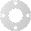 Ultra-Chemical-Resistant Compressible ePTFE Pipe Gaskets with Bolt Holes