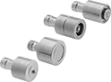 Image of Product. Front orientation. Grommet Dies. Bench-Mount Manual Presses for Fabric Snaps, 4-Piece Grommet Die Sets.
