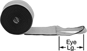 Image of Product. Front orientation. Straps for Winches and Ratchet Straps. Eye-to-Plain End Webbing.