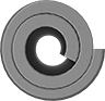 Image of Product. End View. Side1 orientation. Spring Pins. Coiled Spring Pins.
