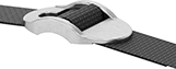 Image of ProductInUse. Shown Installed. Front orientation. Webbing Buckles. Webbing Buckles, Feed-Through Buckle.