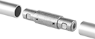 Image of ProductInUse. Front orientation. Exploded view. Flush-Fit Framing and Fittings. Connectors, Straight.