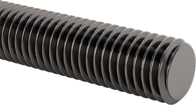 Image of Product. Front orientation. Nickel Alloy Threaded Rod, 5/8"-11 Thread Size, 3 Feet Long.