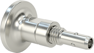 Image of Product. Back orientation. Quick-Release Pin for Blind Holes, Recessed Push Button, 6 mm Diameter.