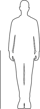Image of Product. Side1 orientation. Contains SizingReference. Black-Oxide 18-8 Stainless Steel Threaded Rod, 1/4"-20 Thread Size, 3 Feet Long.