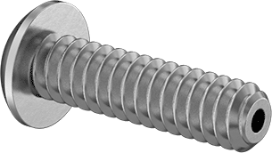 Image of Product. Front orientation. Vented Button Head Screws, 6-32 Thread, 1/2" Long.