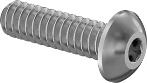 Image of Product. Back orientation. Vented Button Head Screws, 6-32 Thread, 1/2" Long.