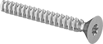 Image of Product. Front orientation. Tapping Screws. Steel Torx Flat Head Thread-Forming Screws for Plastic.