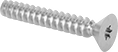 Image of Product. Front orientation. Tapping Screws. Stainless Steel Torx Plus Flat Head Thread-Forming Screws for Plastic.