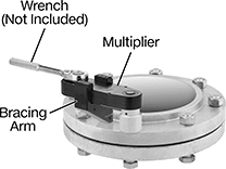 Image of ProductInUse. Front orientation. Contains Annotated. Torque Multipliers. Low-Profile Torque Multipliers.