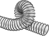 Crush-Resistant Duct Hose for Wood Chips and Plastic Pellets