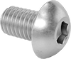 Venting Stainless Steel Button Head Hex-Drive Screws