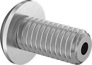 Image of Product. Front orientation. Vented Button Head Screws, M3 x 0.50mm Thread, 6mm Long.