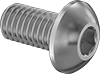 Left-Hand-Thread Stainless Steel Button Head Hex-Drive Screws