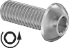 Metric Left-Hand Threaded Button Head Screws
