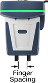 Image of ProductInUse. Front orientation. Contains Annotated. Robot-Ready Collaborative Electric Pick-and-Place Grippers.