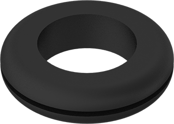Image of Product. Front orientation. SBR Rubber Grommet, for 1-3/8" Hole Diameter and 1/16" Material Thickness .