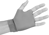 Image of ProductInUse. Front orientation. Gloves. Repetitive-Motion Open-Finger Work Gloves.