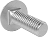 Short-Neck Steel Carriage Bolts for Thin Materials