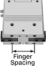 Image of ProductInUse. Bottom orientation. Contains Annotated. Electric Pick-and-Place Grippers.